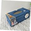 DEARMAMY 1-Piece Rustic Table Decor Tissue Box Cover, Rectangular Wooden Tissue Holder view 4
