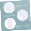 DOITOOL 2-Piece Handheld Makeup Mirror, Portable Double-Sided Cosmetic Mirror for Women view 2