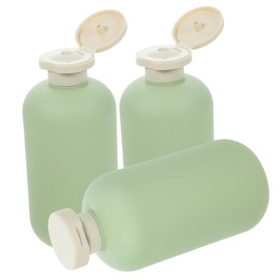 MAGICLULU 9-Piece Empty Refillable Shower Gel and Shampoo Bottles for Home, Travel, and Hotels