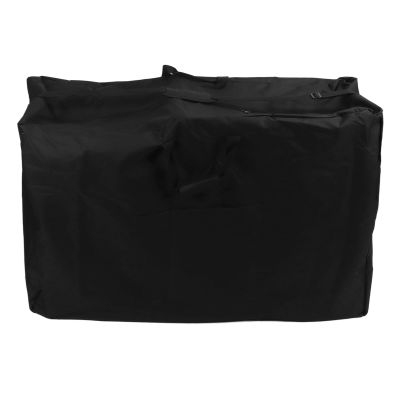 Wheelchair Storage Bag, Waterproof Oxford Fabric Travel Bag with Shoulder Strap, 45.3 x 31.5 x 15.7 in, Foldable, Black
