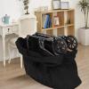 Wheelchair Storage Bag, Waterproof Oxford Fabric Travel Bag with Shoulder Strap, 45.3 x 31.5 x 15.7 in, Foldable, Black view 4