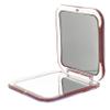 Beavorty 3-Piece Folding Makeup Mirror, Mini Magnifying Travel Mirror, Wine Red view 4