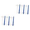 PartyKindom 12-Piece Denture Brushes for Adults, Small Double-Sided Brushes for Effective Denture Cleaning, Ergonomic Handle for Home and Travel view 1
