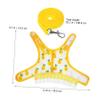 DOITOOL Small Pet Vest Harness and Leash Set with Pineapple Print view 2