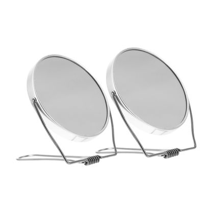 Beavorty 4-Piece Double-Sided Portable Hand Mirror with Folding Handle