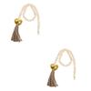 Beavorty 2-Piece Dog Doorbells with Wooden Beads for Training and Walk Signals view 1