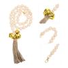 Beavorty 2-Piece Dog Doorbells with Wooden Beads for Training and Walk Signals view 4