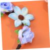 Blue Fabric Rose Flower Crown Headband view 4