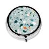 Terrazzo Marble Pastel Round Mini Pill Box view 1