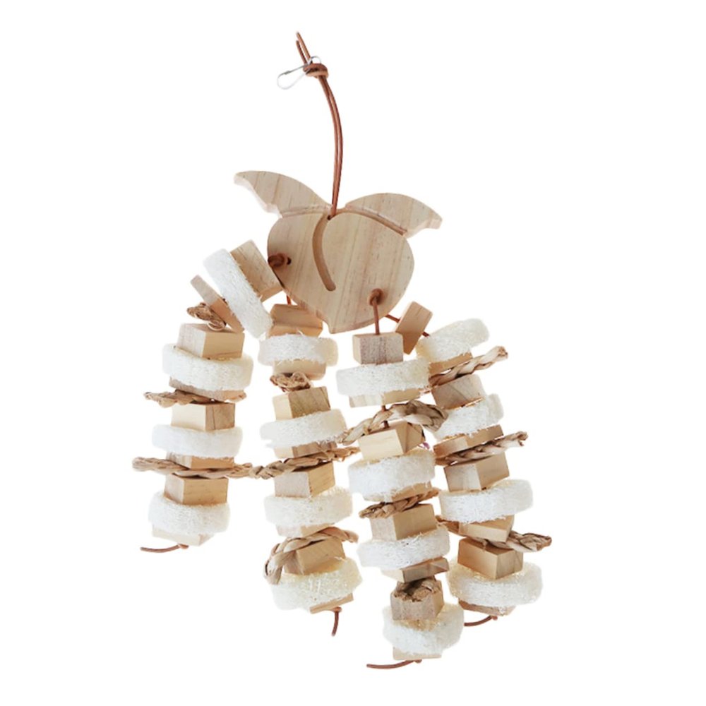 Housoutil Wooden Parrot Toy