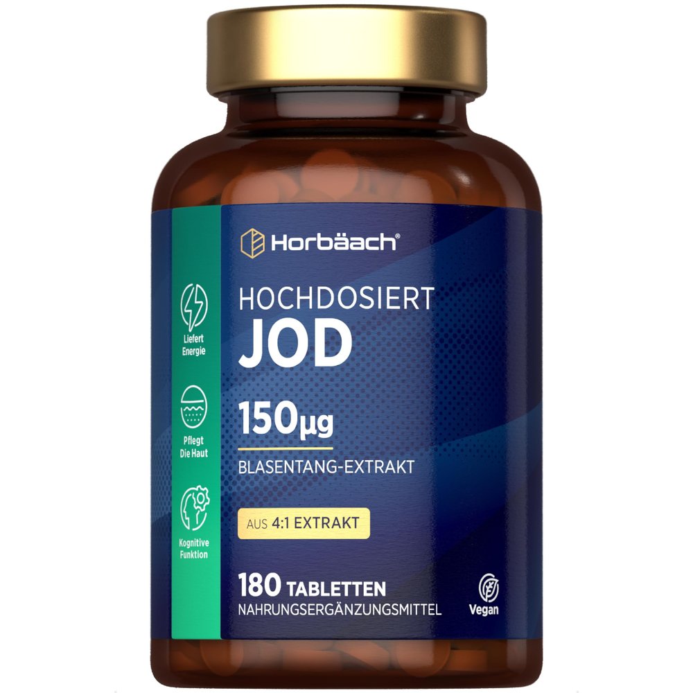 Kelp Iodine Tablets, 150 µg, High-Dose, 180 Vegan Tablets