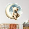 GRAZDesign Bear & Moon Wall Decal for Baby Room, 41 x 40 cm view 2