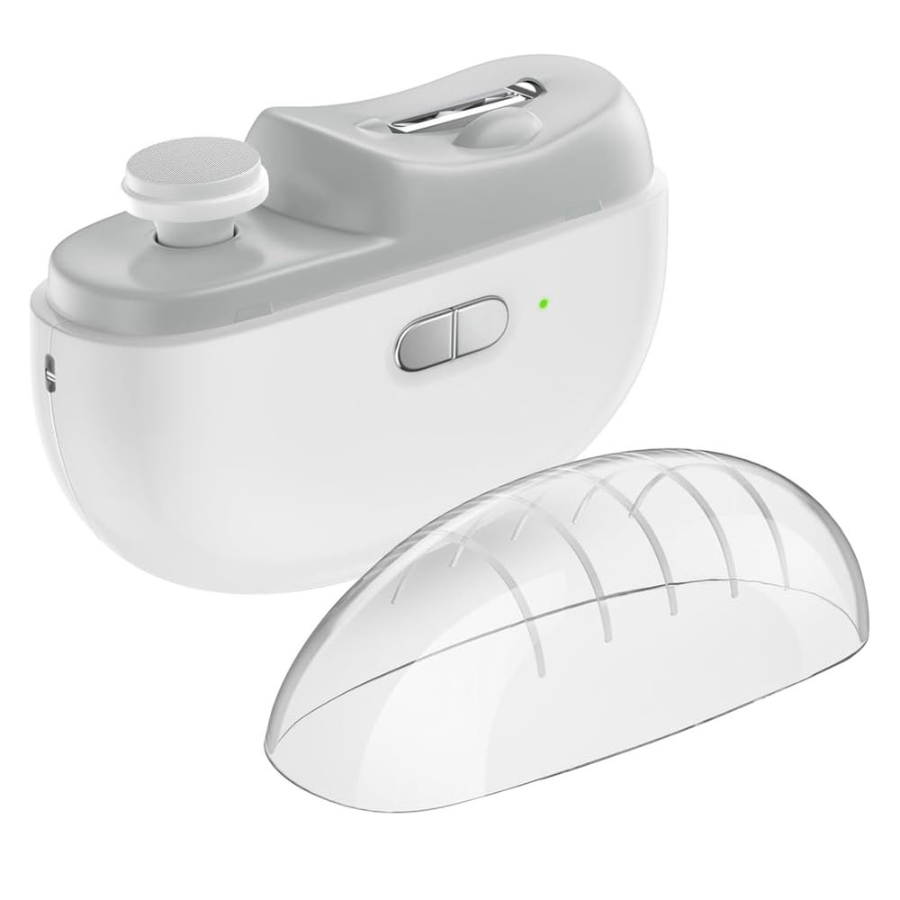 Desikixudy Rechargeable Nail Clipper with Light and 2 Speed Settings, Nail Clipper and Polisher for Collecting Nail Clippings