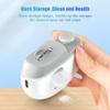 Desikixudy Rechargeable Nail Clipper with Light and 2 Speed Settings, Nail Clipper and Polisher for Collecting Nail Clippings view 2