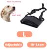 RTRTGS Nylon Dog Muzzle, Adjustable Loop, Breathable, Secure Fit for Small to Medium Dogs, Prevents Biting, Chewing, and Barking (L, Black) view 2