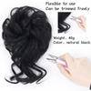 Messy Bun Hairpiece with Wavy, Curly Synthetic Hair view 2