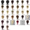 Messy Bun Hairpiece with Wavy, Curly Synthetic Hair view 3