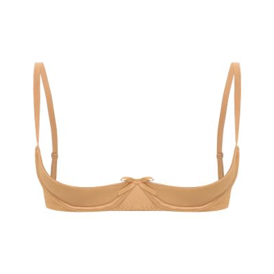 Manyakai Women's Transparent Lace Open-Bust Bra