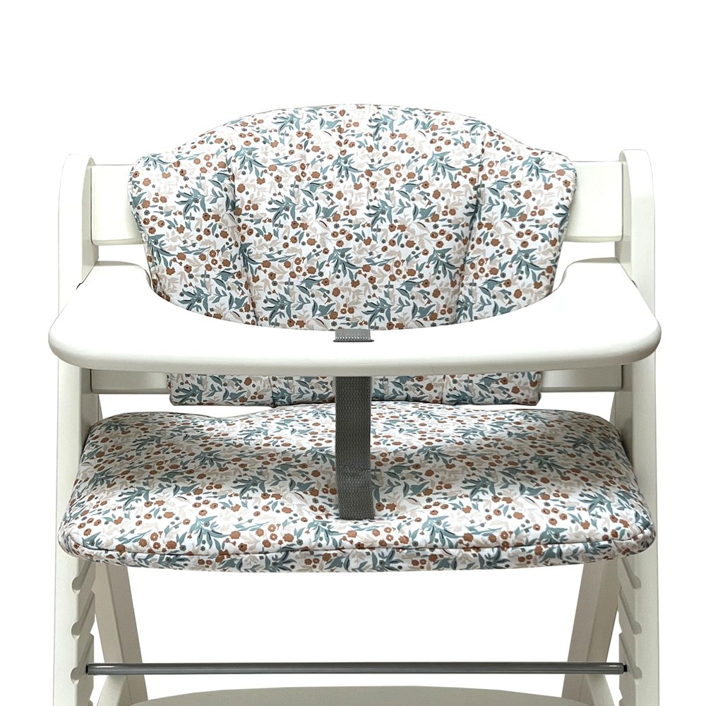 Blausberg Baby Seat Cushion Set for Hauck Alpha/Beta High Chair, Blue Meadow