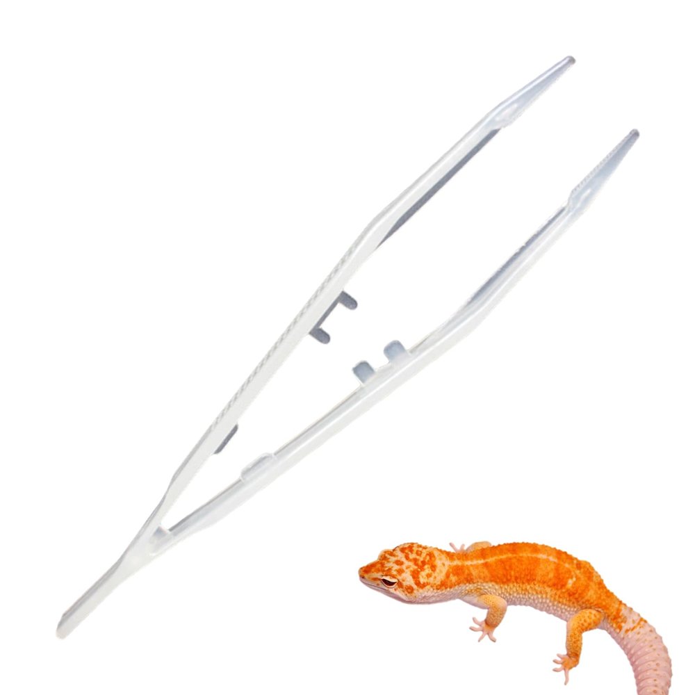 tongfeng Reptile Feeding Tongs, Ergonomic Non-Slip, Glow-in-the-Dark, 18 cm