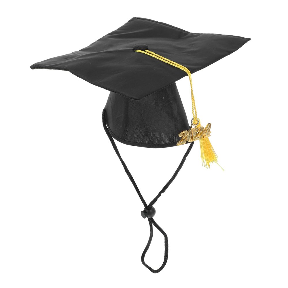 Minkissy Pet Graduation Cap for Dogs and Cats, Puppy Hat with Tassel, Photo Prop for Pet Parties