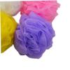 Shower Loofah Balls with Hanging Rope, PE and Cotton, 8-Piece Set view 2