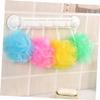 Shower Loofah Balls with Hanging Rope, PE and Cotton, 8-Piece Set view 3