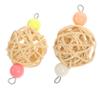DOITOOL Hanging Rattan Ball Bird Toy view 1