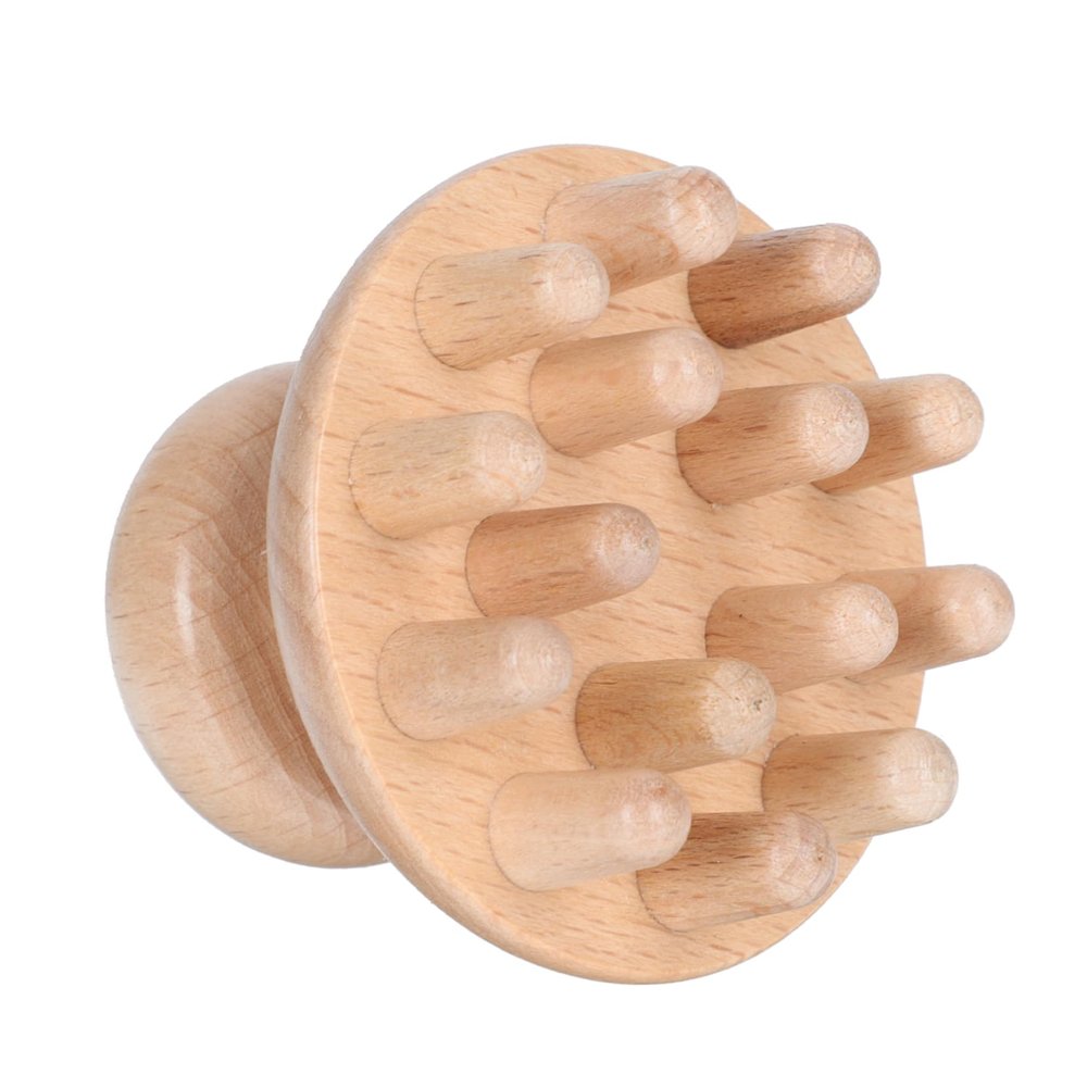 Creative Beechwood Acupressure Massage Comb for Scalp Massage