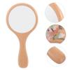 DOITOOL Wooden Hand Mirror, Portable Makeup Mirror view 2