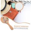 DOITOOL Wooden Hand Mirror, Portable Makeup Mirror view 3