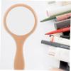 DOITOOL Wooden Hand Mirror, Portable Makeup Mirror view 4