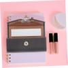 Portable PU Lipstick Holder with Mirror, Black Travel Case view 4