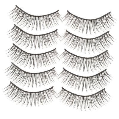 DOITOOL 5 Pairs of False Eyelashes for Women, Natural Look