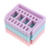 FRCOLOR 3-Piece Nail Drill Bit Holders with 16-Hole Slots, ABS view 1