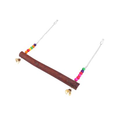 ORFOFE Hanging Swing with Random Pearl Colors for Birds