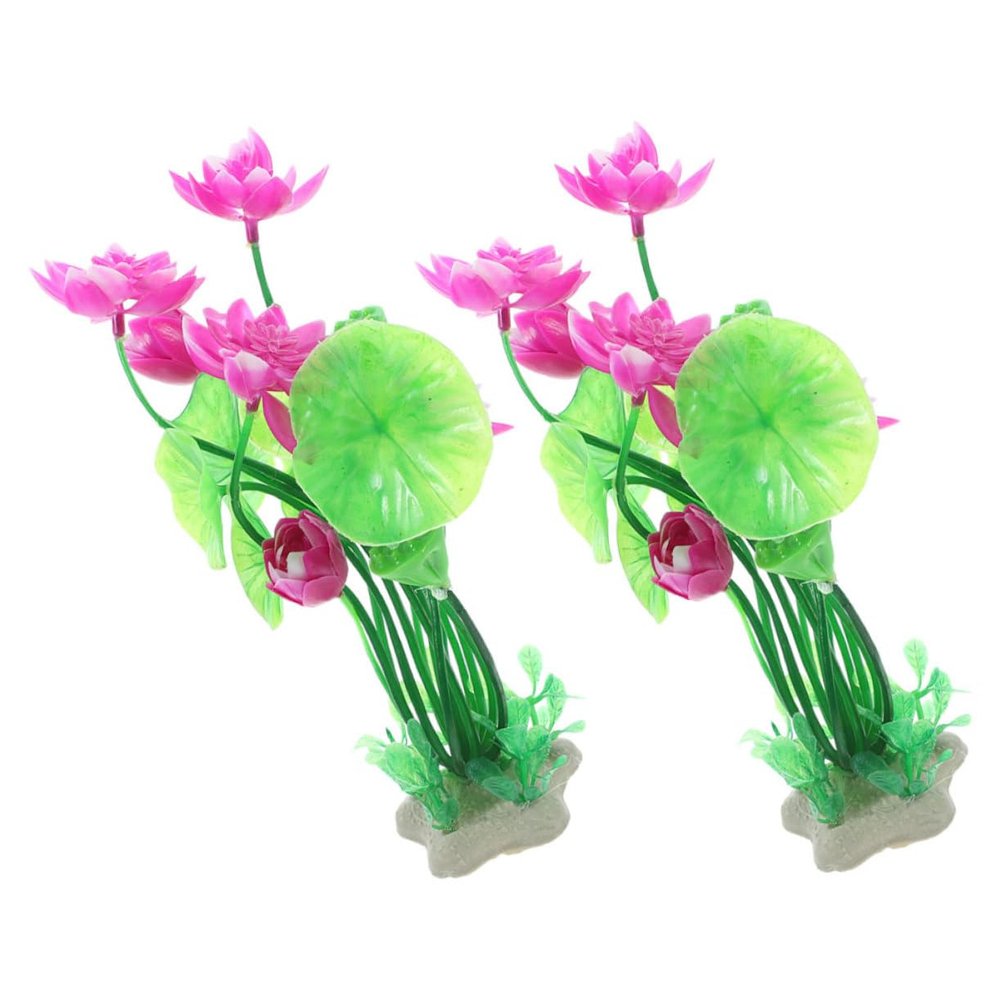 FOMIYES 2-Pack Artificial Water Plants