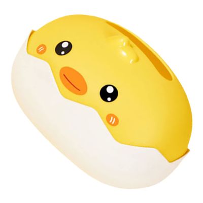 Decorative Tissue Box Holder with Cartoon Design, Yellow