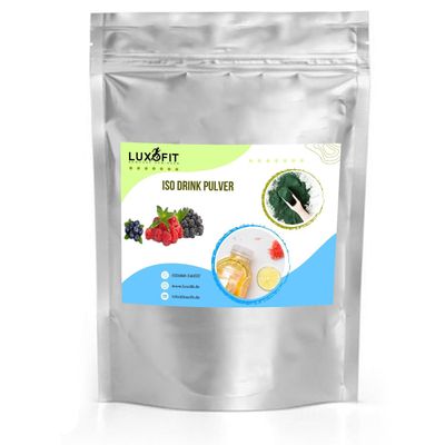 Luxofit Blueberry Blackberry Raspberry Isotonic Drink Powder with L-Carnitine, 1 kg