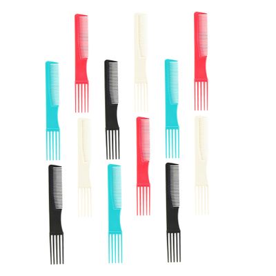 DOITOOL 12-Piece Professional Plastic Hair Styling Combs, Assorted Colors