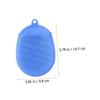 2-Pack Silicone Baby Bath Brushes for Children and Mothers, Yellow and Blue view 2