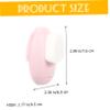 Double-Sided Manual Facial Cleansing Brush, Pink Silicone view 3