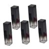 Pack of 5 mL Black Square Plastic Lipstick Tubes view 1