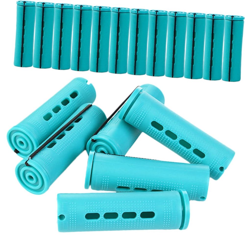 18-Piece Plastic Hair Rollers for Sleeping