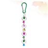 Beavorty Colorful Metal Bird Swing with Bell for Small Parrots view 2