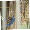 Beavorty Colorful Metal Bird Swing with Bell for Small Parrots view 3