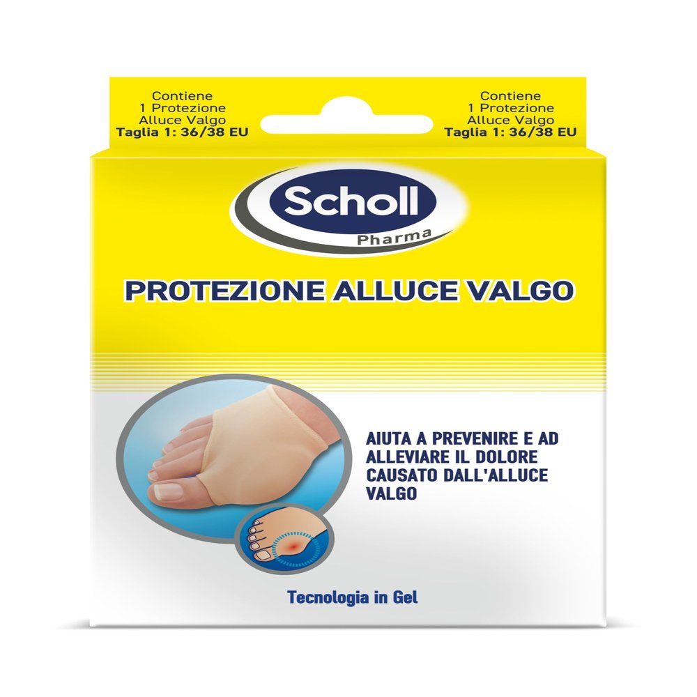 Scholl Bunion Protector, 1 Elastic Band with Gel Cushion, Helps Relieve Hallux Valgus Pain, Reduces Shoe Pressure While Walking, Size 36-38