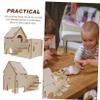 DOITOOL Wooden Guinea Pig House for Cages, Small Pet Bed for Playing and Sleeping view 2