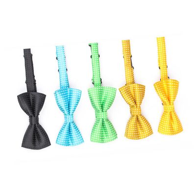 Beavorty 10-Pack Adjustable Dog Bowties for Pets - Colorful Dots