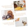FRCOLOR Cotton Rope Dog Chew Toys, Slipper Shape, Yellow view 2